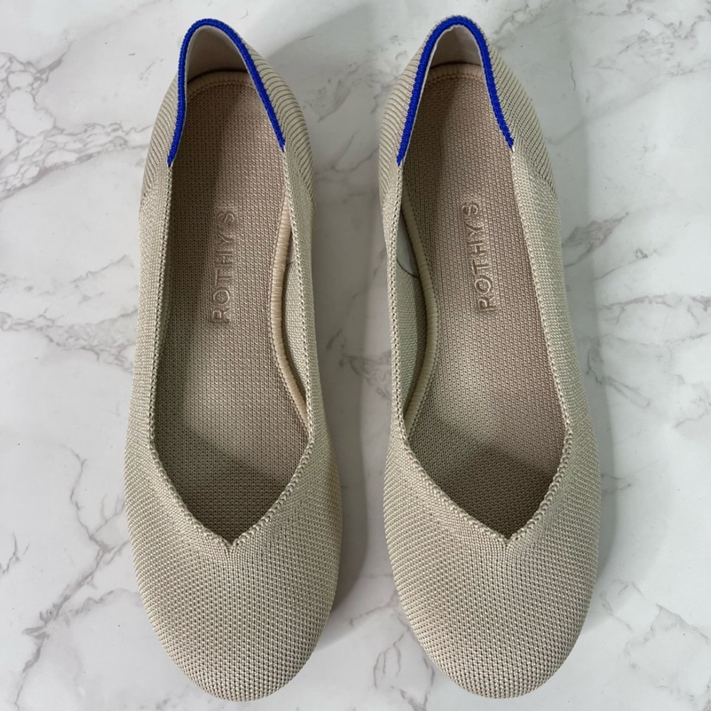 Rothy's The Flat Ecru Textile Ballet Flat 7